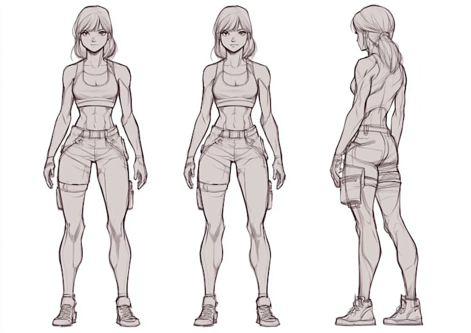 draw comic and manga character design