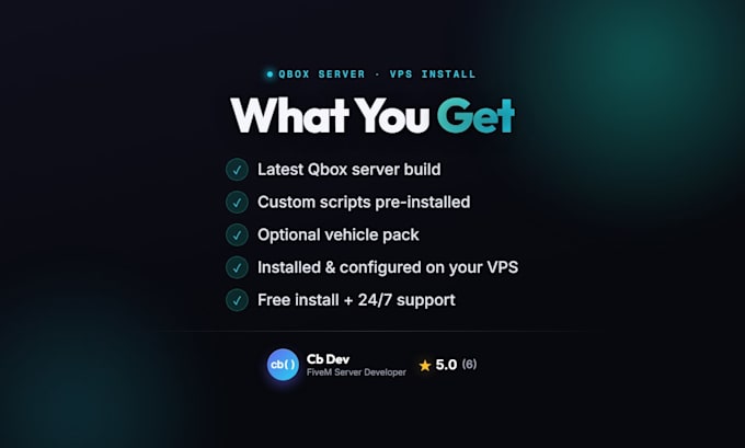 create and install a latest qbox framework fivem server