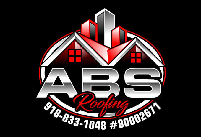 create attractive and imagination roofing logo design