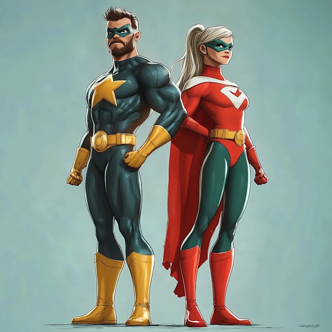 make super hero character design