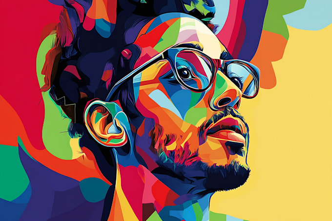 draw a digital abstract art for you