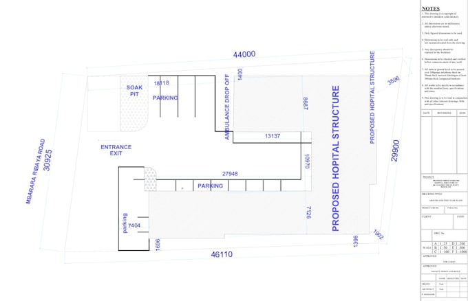 do architectural 2d floor plan, elevation, site plan, city permit in autocad