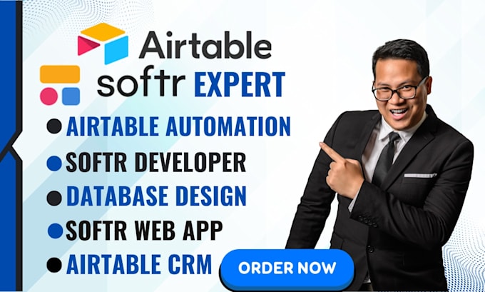 setup airtable, ai automation, airtable integration, database, crm and softr io
