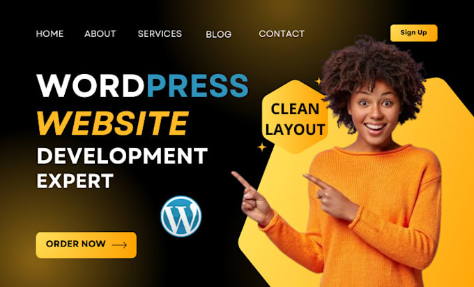 je créerai concevrai développerai un design de site web wordpress