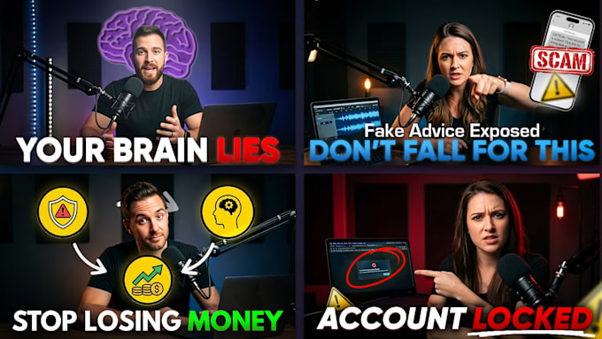 design professional youtube thumbnail that gets attention