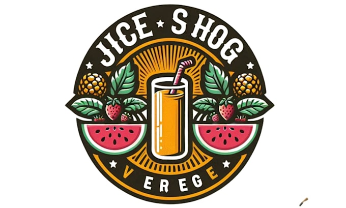 do modern juice shop logo