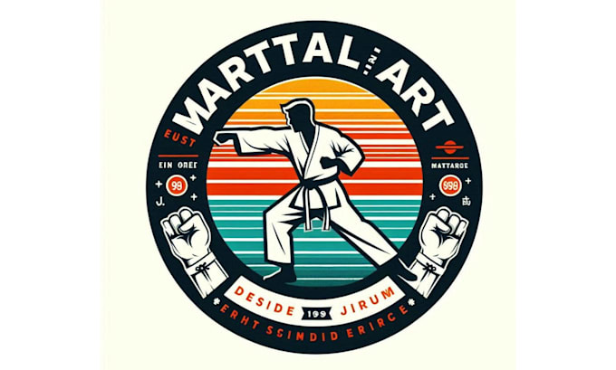 create martial arts gym logo