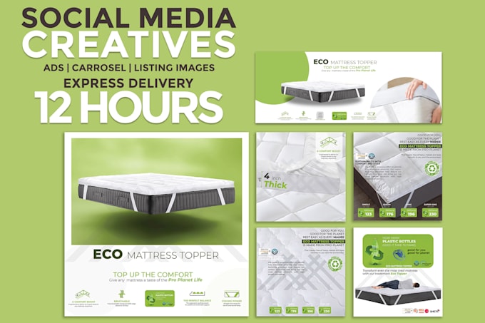 create social media posts, ads creative, facebook,  instagram ads, banner design