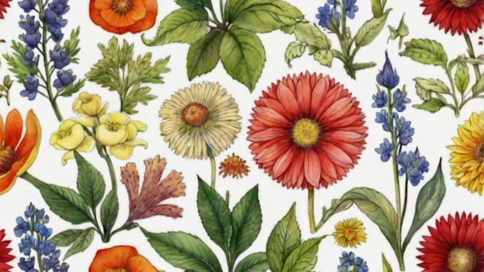 paint watercolor botanical illustrations