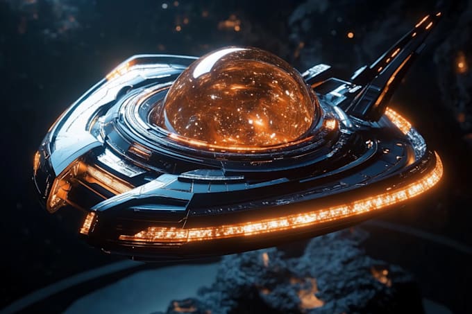 design a sci fi spaceship