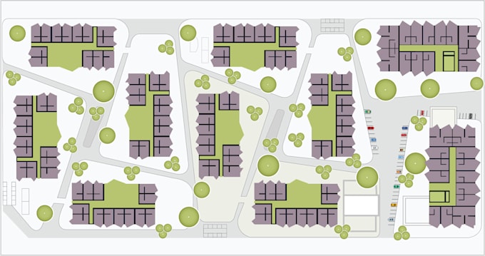 design parking lot property map garten planung plan