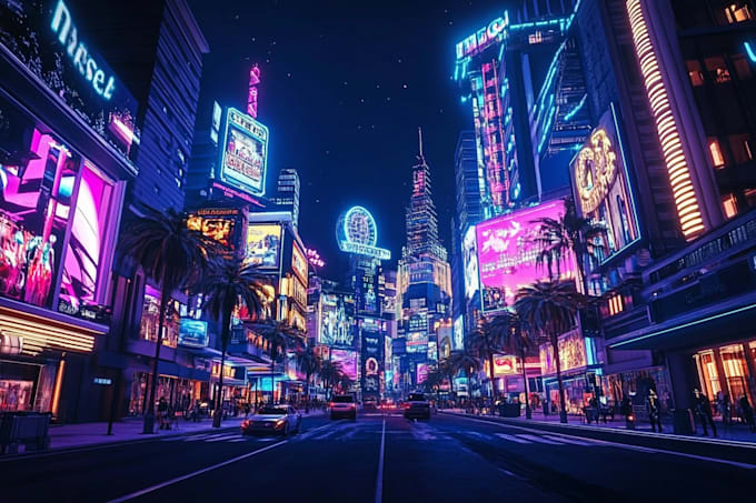 do a sci fi and science fiction futuristic city art