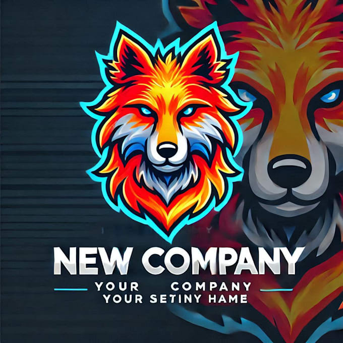 do create wolf mascot logo design with unlimited review