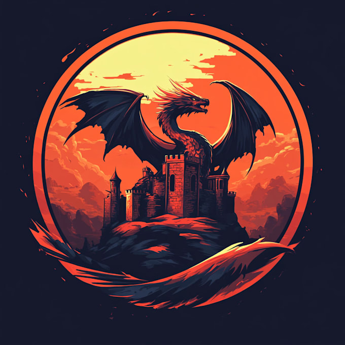 design awesome rpg fantasy or sci fi logo for you