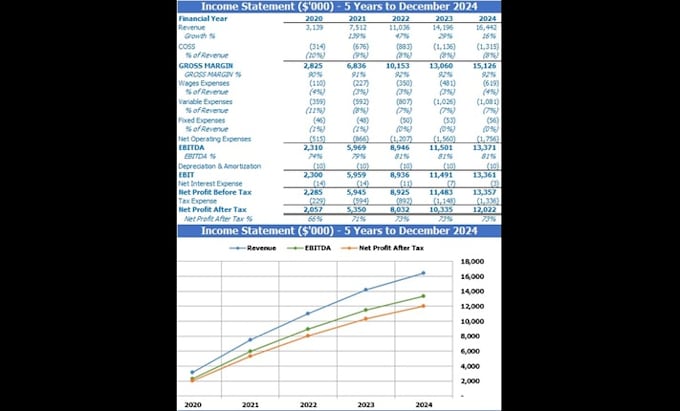 prepare financial projections I financial plan and proforma