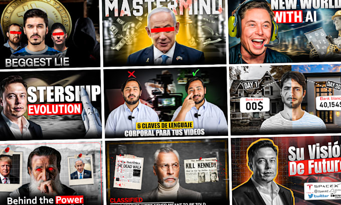 design high CTR professional youtube thumbnails