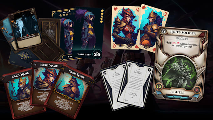design unique cards for your project