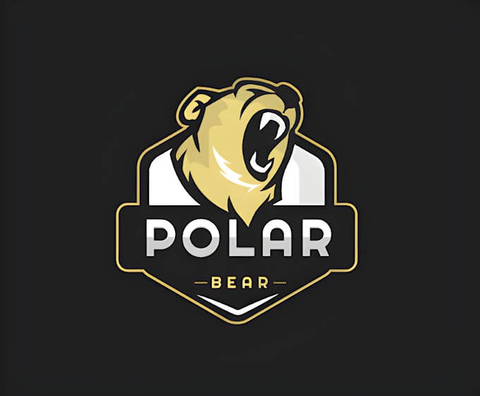 craft professional polar bear logo