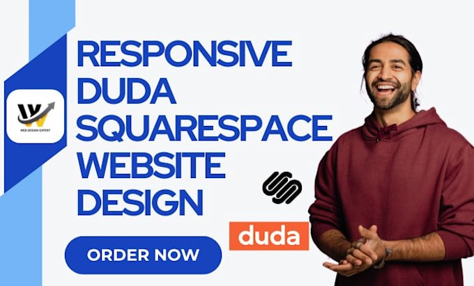 design responsive website using beautiful squarespace and duda website builder
