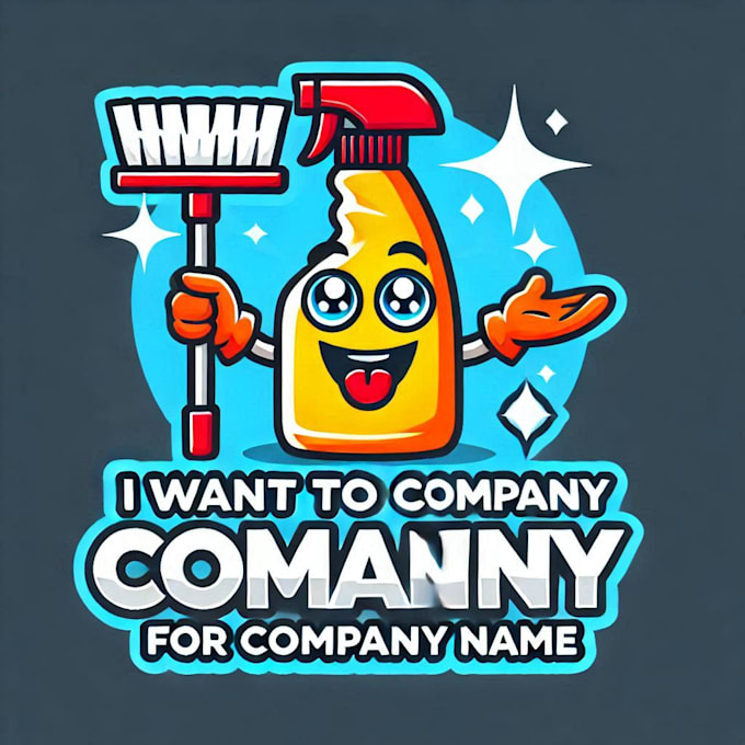 do make cleaning mascot logo design with company