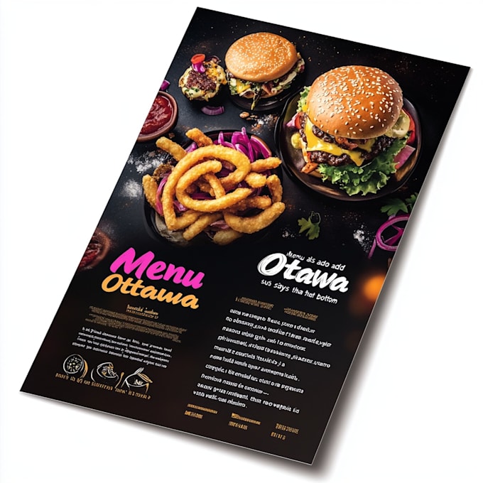 do restaurant menu , food menu, menu board design