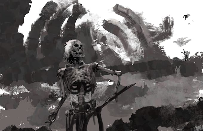 draw unique dark fantasy or gothic horror scenes for your book or game
