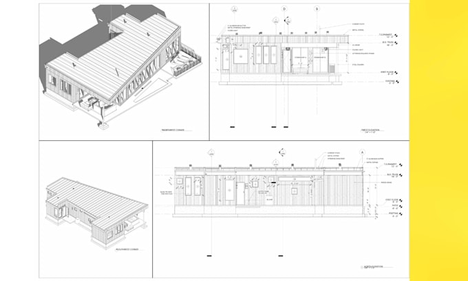 Draw city permit blueprint site plan deck plan mep adu patio for city ...