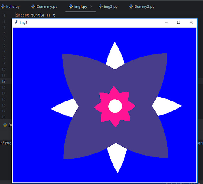help you how to start working in python turtle graphics