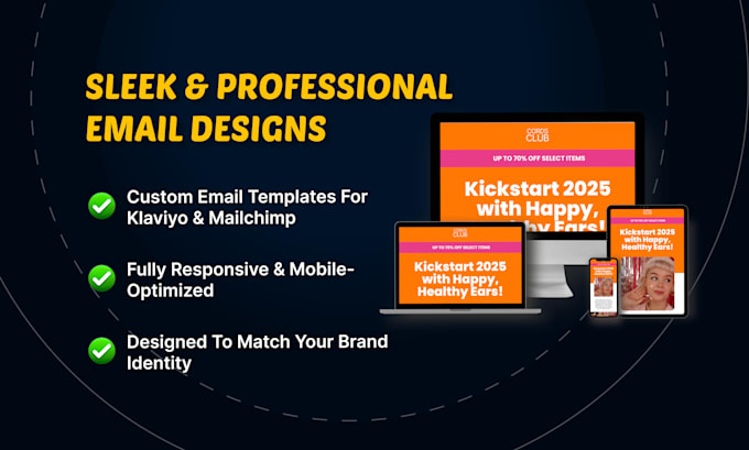 deliver proven high converting klaviyo email design