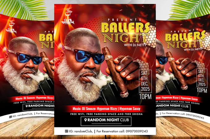 create exceptional party flyer, club or event flyer design