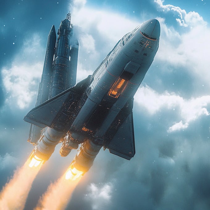 Create sci fi spaceship concept art for you by Doliboosta | Fiverr