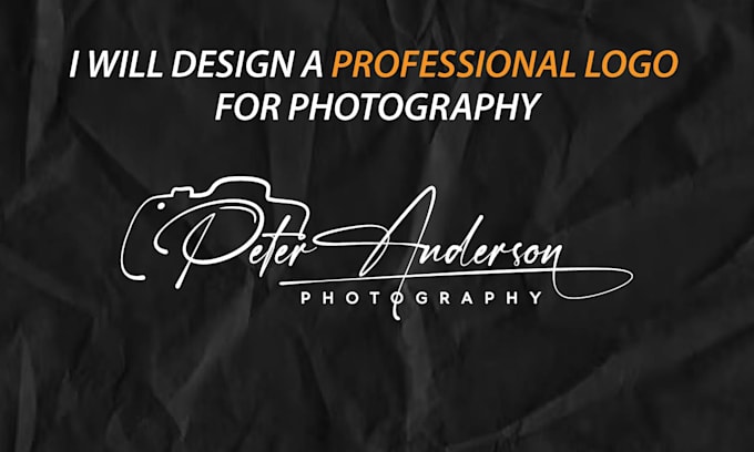 design a elegant logo for photography
