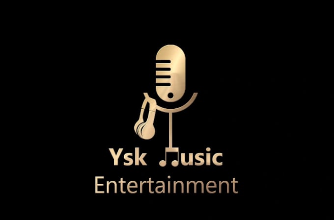 make music producer or studio record logo