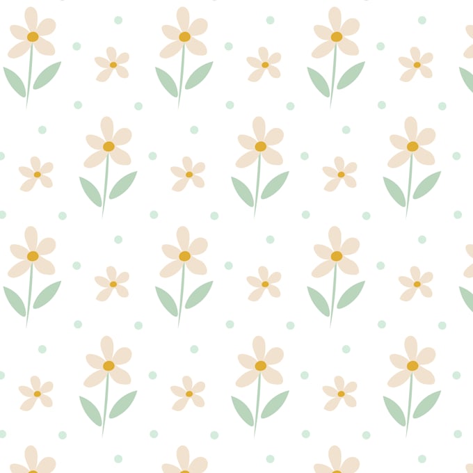 design cute floral seamless pattern