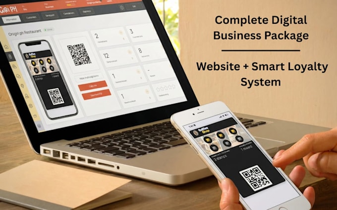 design a salon cafe restaurant website with loyalty program