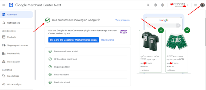 fix google merchant center suspension, misrepresentation