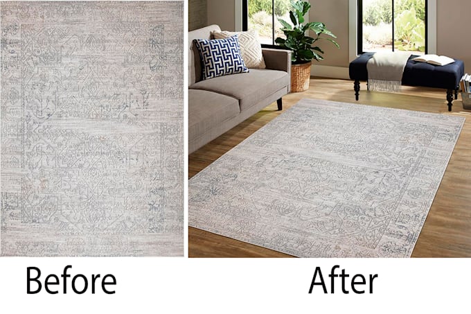 create realistic living room rug mockups for your product