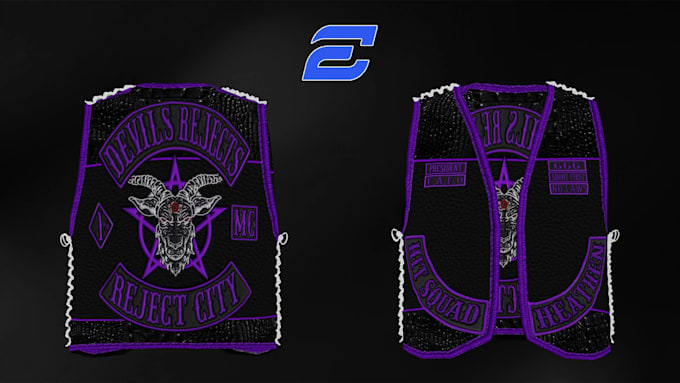 create custom fivem clothing kuttes , biker , vest eup , mc, vest