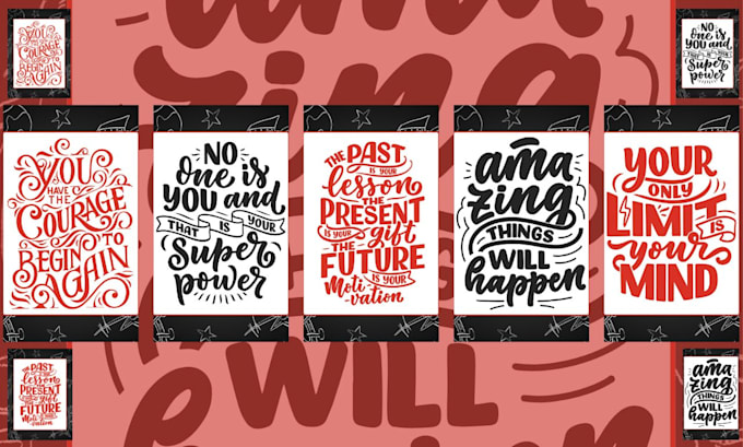 design stunning motivational typography posters