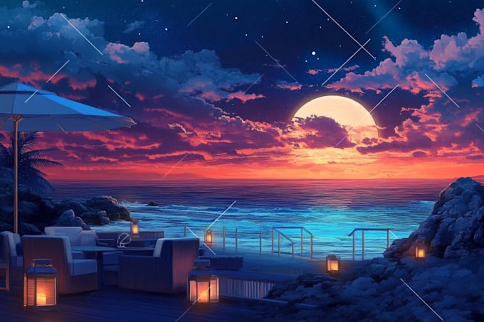 draw background for anime, video, visual novel,