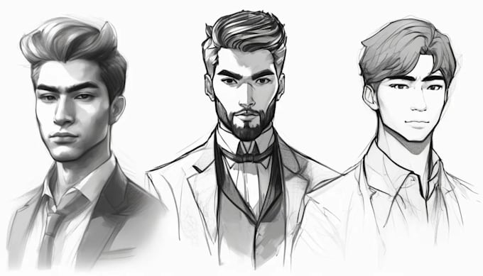 draw sketches with your character