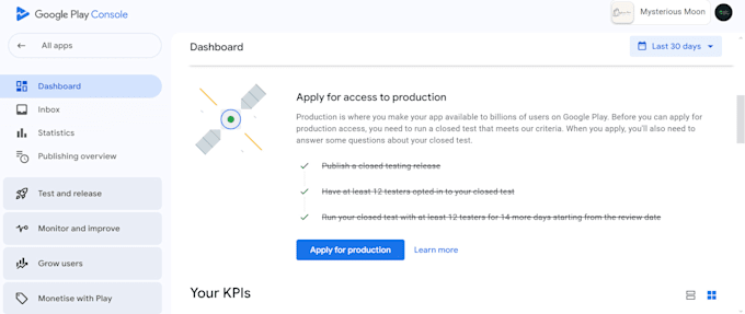 publish or update the android app on the google play store