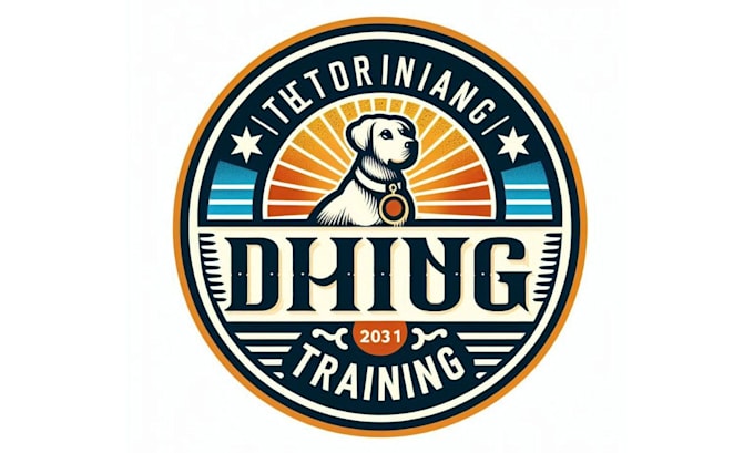 design high quality dog training logo