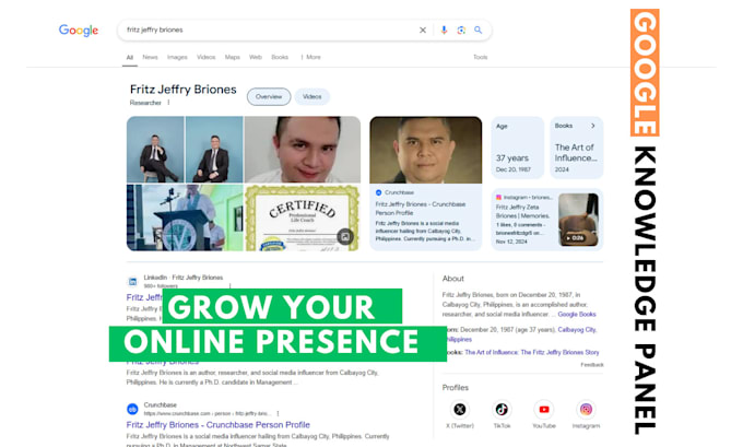 professionally create, optimize, and manage your google knowledge panel