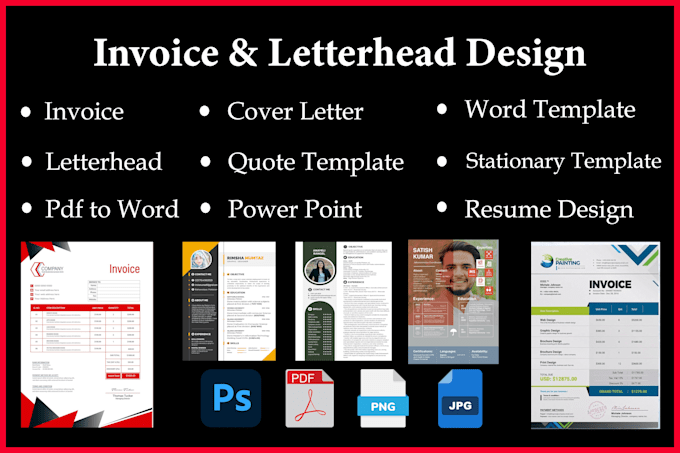 be your custom invoice, letterhead, and resume maker