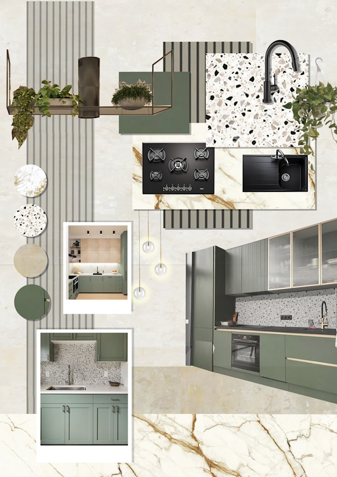 do architectural moodboards for your space and create designs