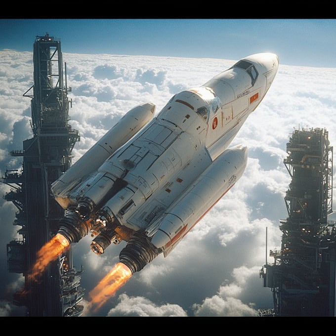 create a sci fi spaceship model