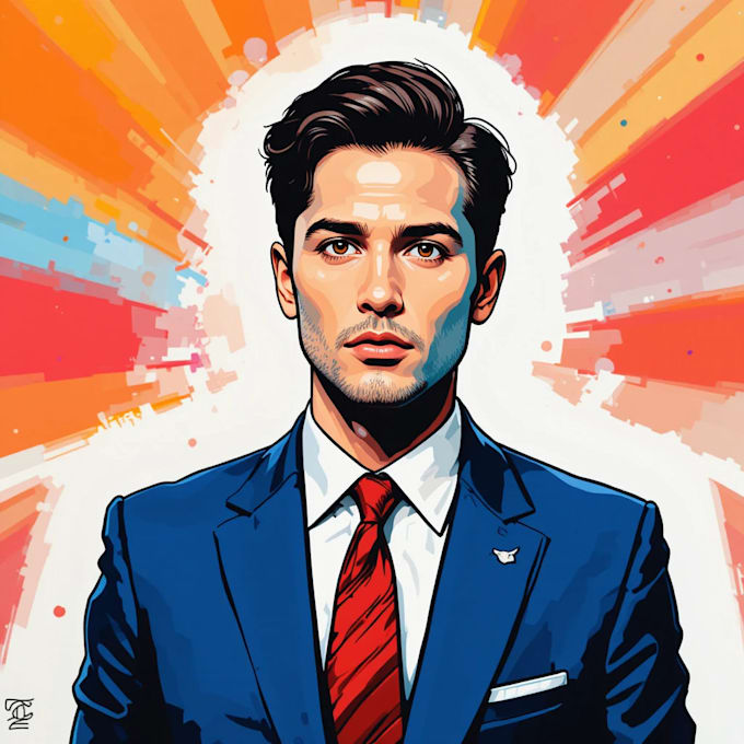 draw a vector pop art illustration from your images