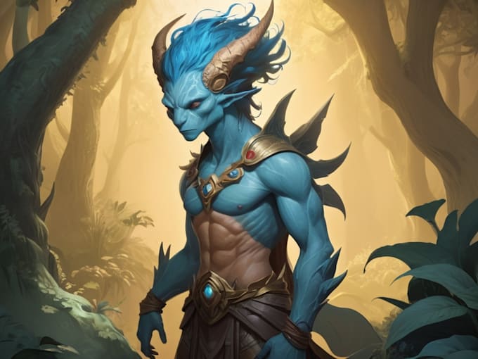illustrate fantasy art creatures and characters