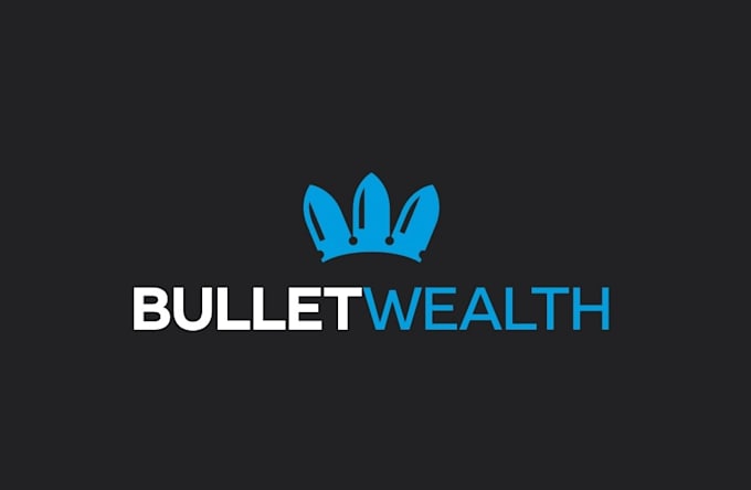create custom modern and creative bullet wealth logo design